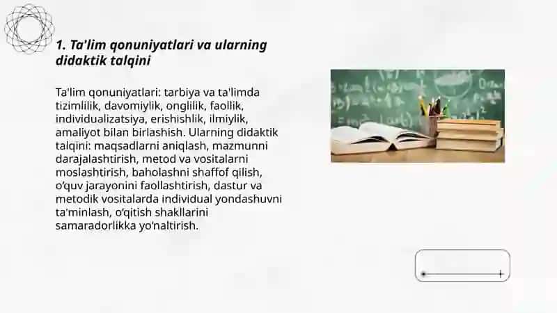 Ta'lim qonuniyatlari va tamoyillari 3