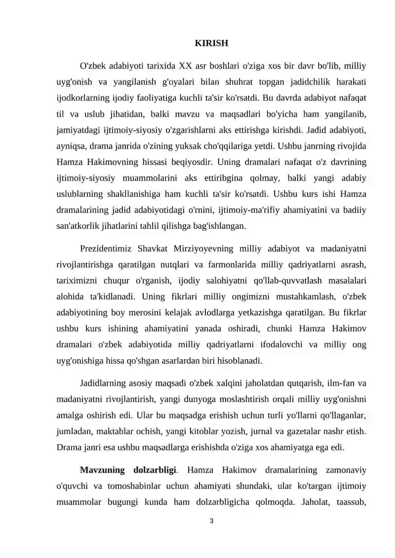 Jadid adabiyotida dramaning tutgan roli(hamza dramalari misolida) 3