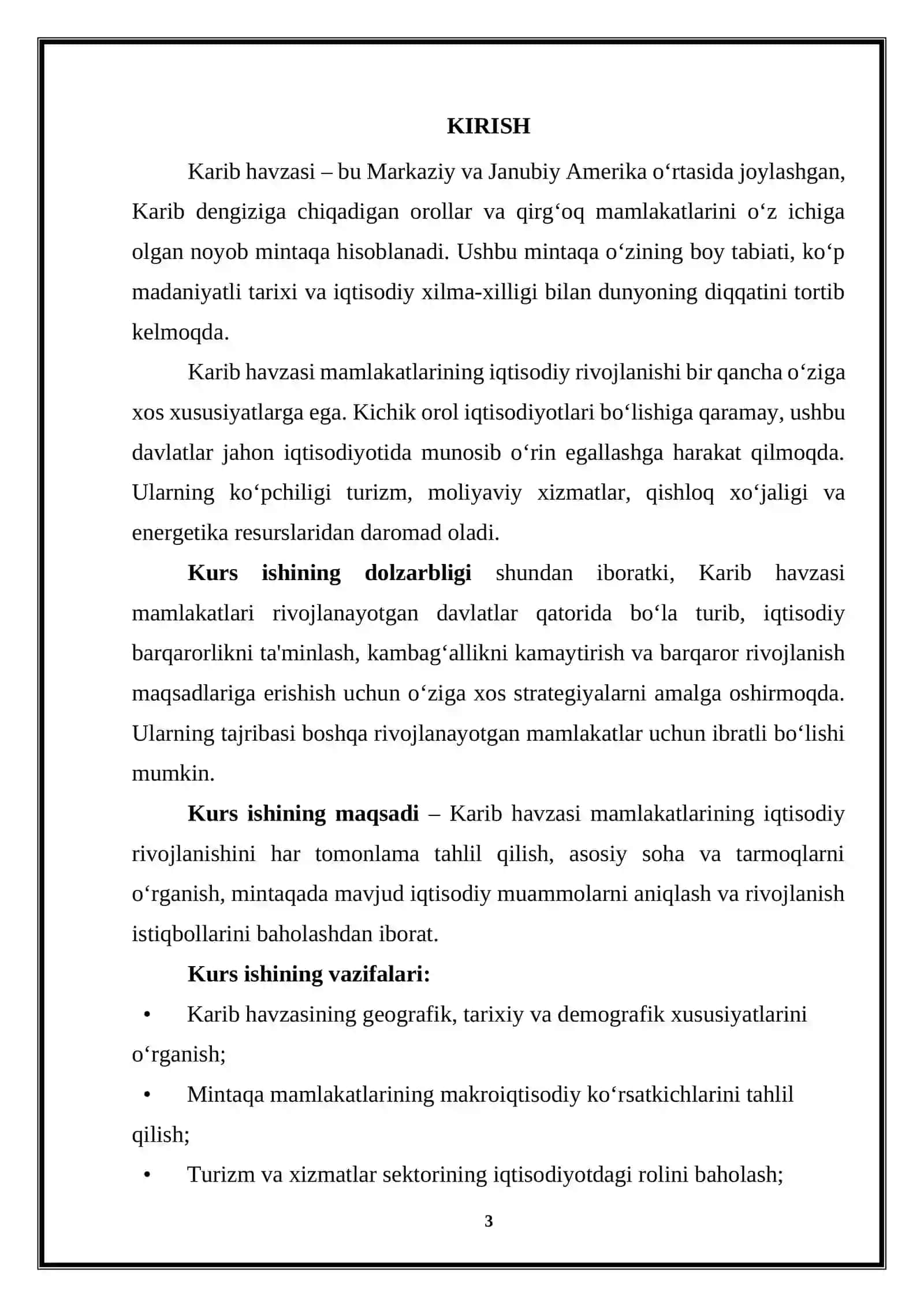 KARIB HAVZASI DAVLATLARI IQTISODIYOTINING RIVOJLANISHI 3