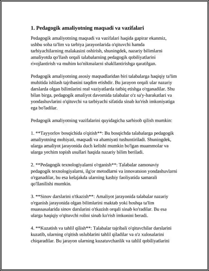 OʻQITUVCHILARNING TARBIYAVIY FAOLIYATGA TAYYORLASHDA PEDAGOGIK AMALIYOTNING OʻRNI 3