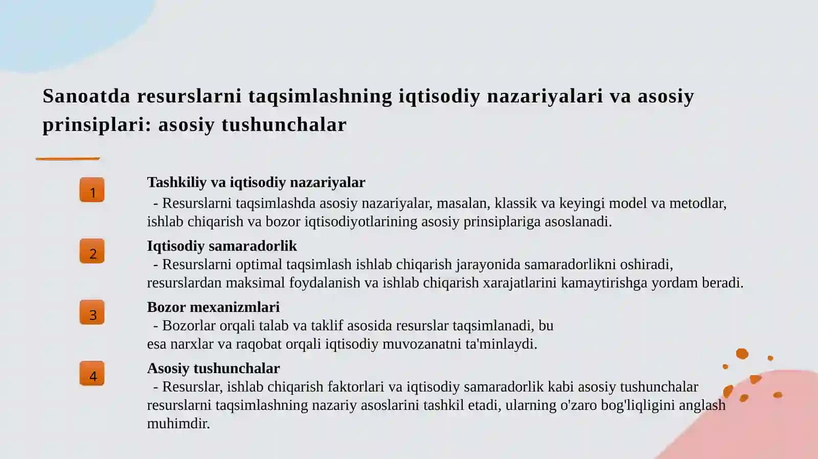 Sanoatda resurslarni taqsimlashning iqtisodiy asoslari 3