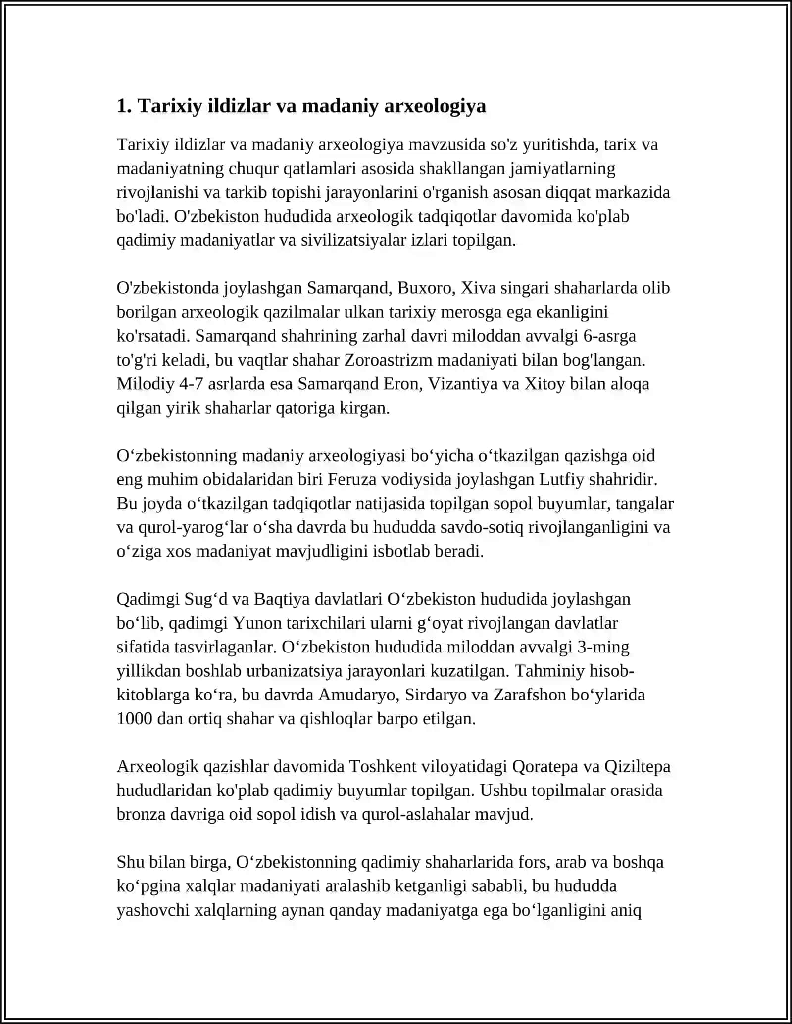 DUNYO XALQLARI MADANIYATIDAGI UMUMIYLIK VA FARQLAR 3