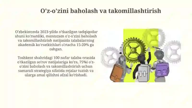 Shaxsiy Akademik Faoliyat va uni Samarali Tashkil etish 3
