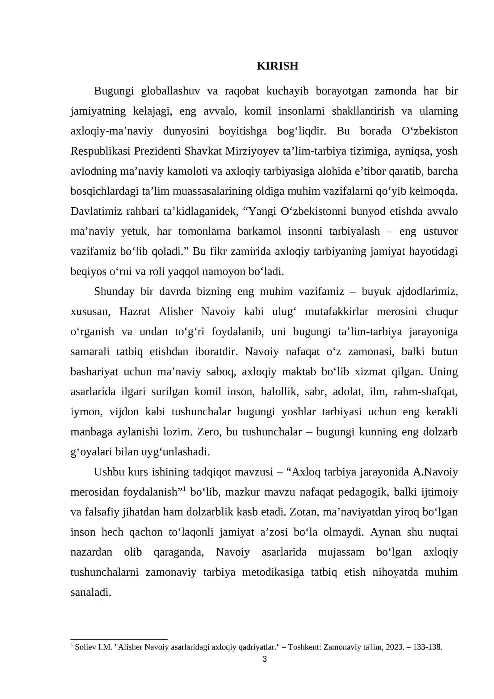 Axlok tarbiya jarayonida A.Navoiy merosidan foydalanish 3