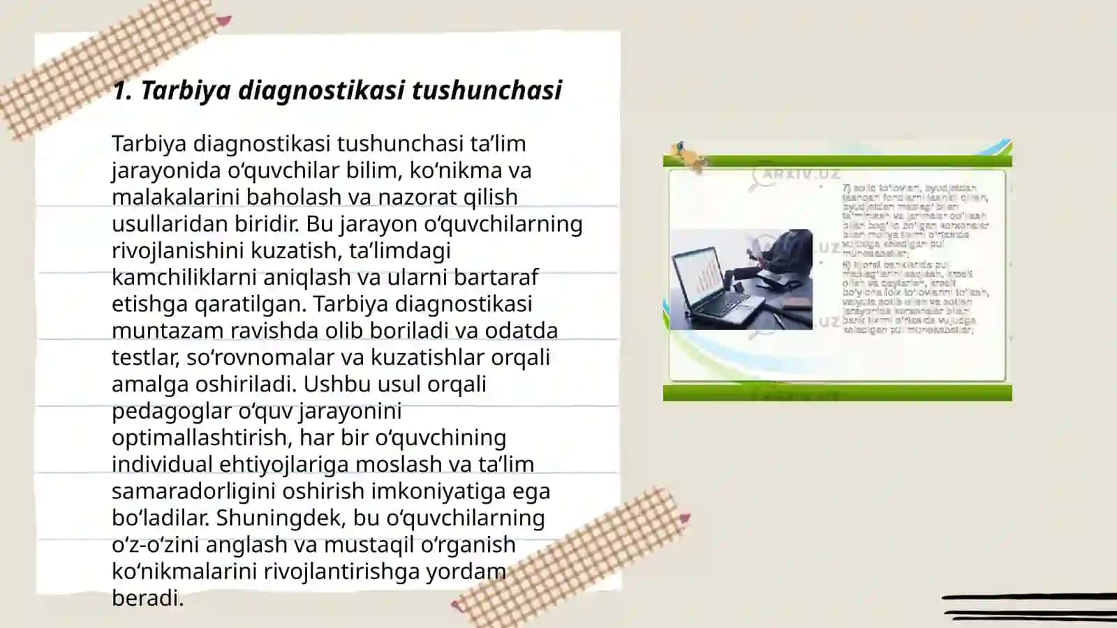 Tarbiya diagnostikasining mohiyati va funksiyalari 3
