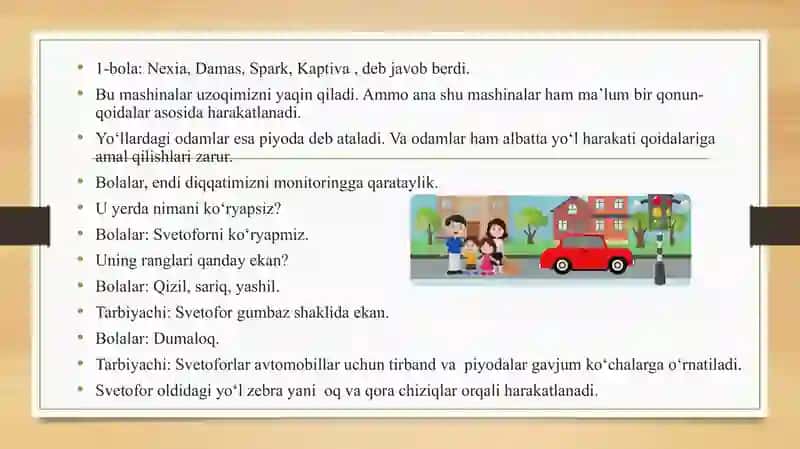 Transport yo‘l harakat qoidalari "Ehtiyotkor piyoda" MAVZUSIDA TAQDIMOT 3