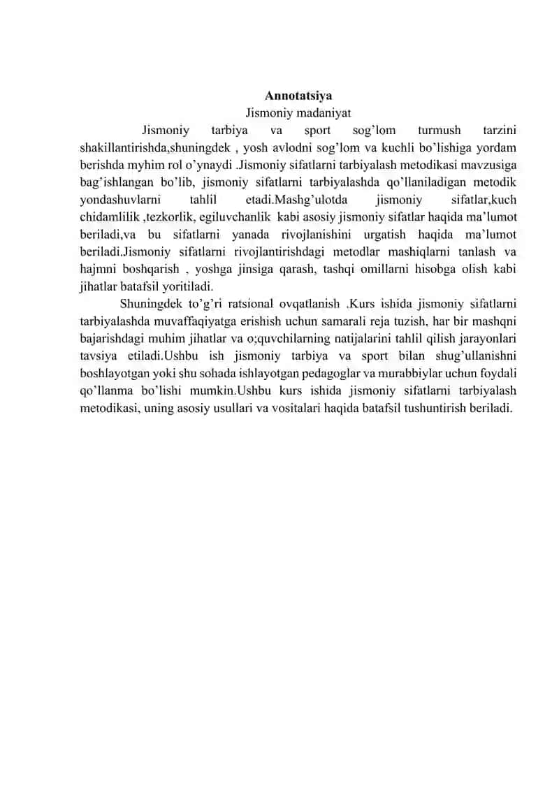 Jismoniy Sifatlarni Tarbiyalash Metodikasi 3