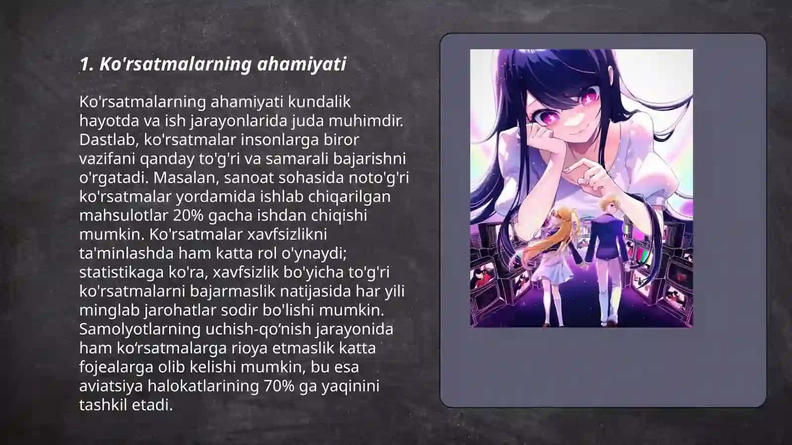 Ko'rsatmalarning ahamiyati 3