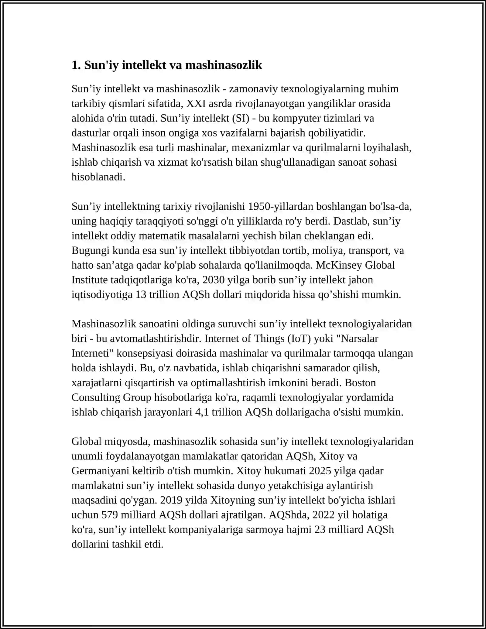 Sun'iy intellekt va mashinasozlik 3
