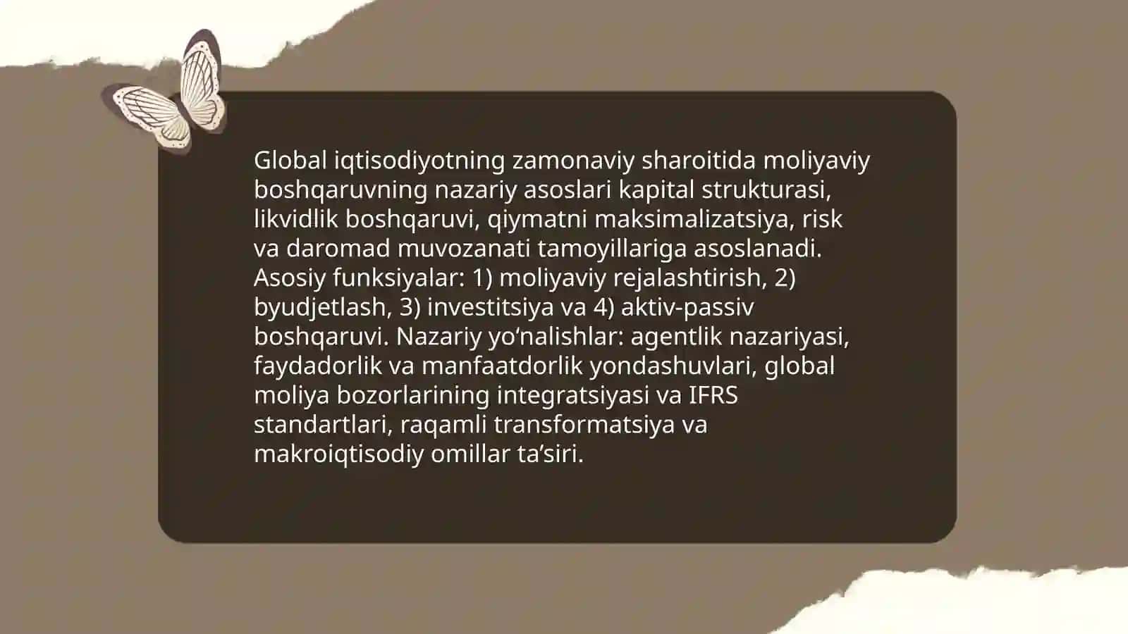 Global iqtisodiyotning zamonaviy sharoitida moliyaviy boshqaruvning nazariy asoslari 3