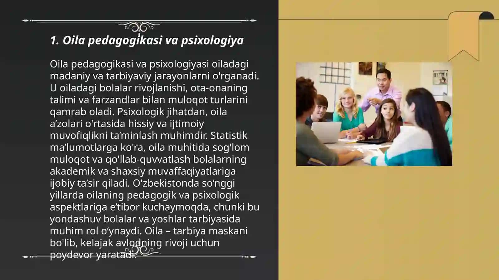Oila pedogogikasining boshqa fanlar bilan bog‘liqligi 3