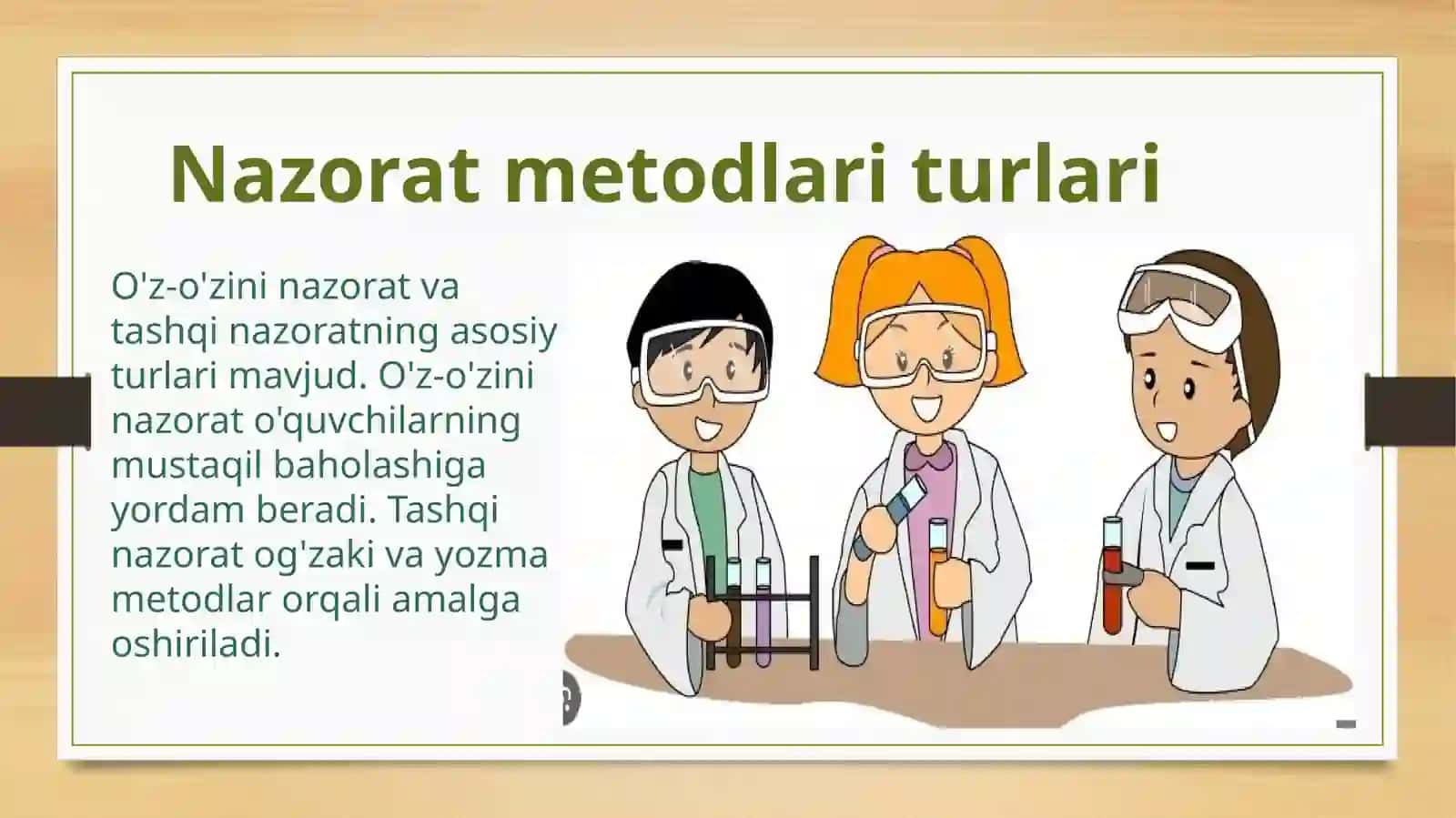 Nazorat va oʻz oʻzini nazorat tushunchalari 3