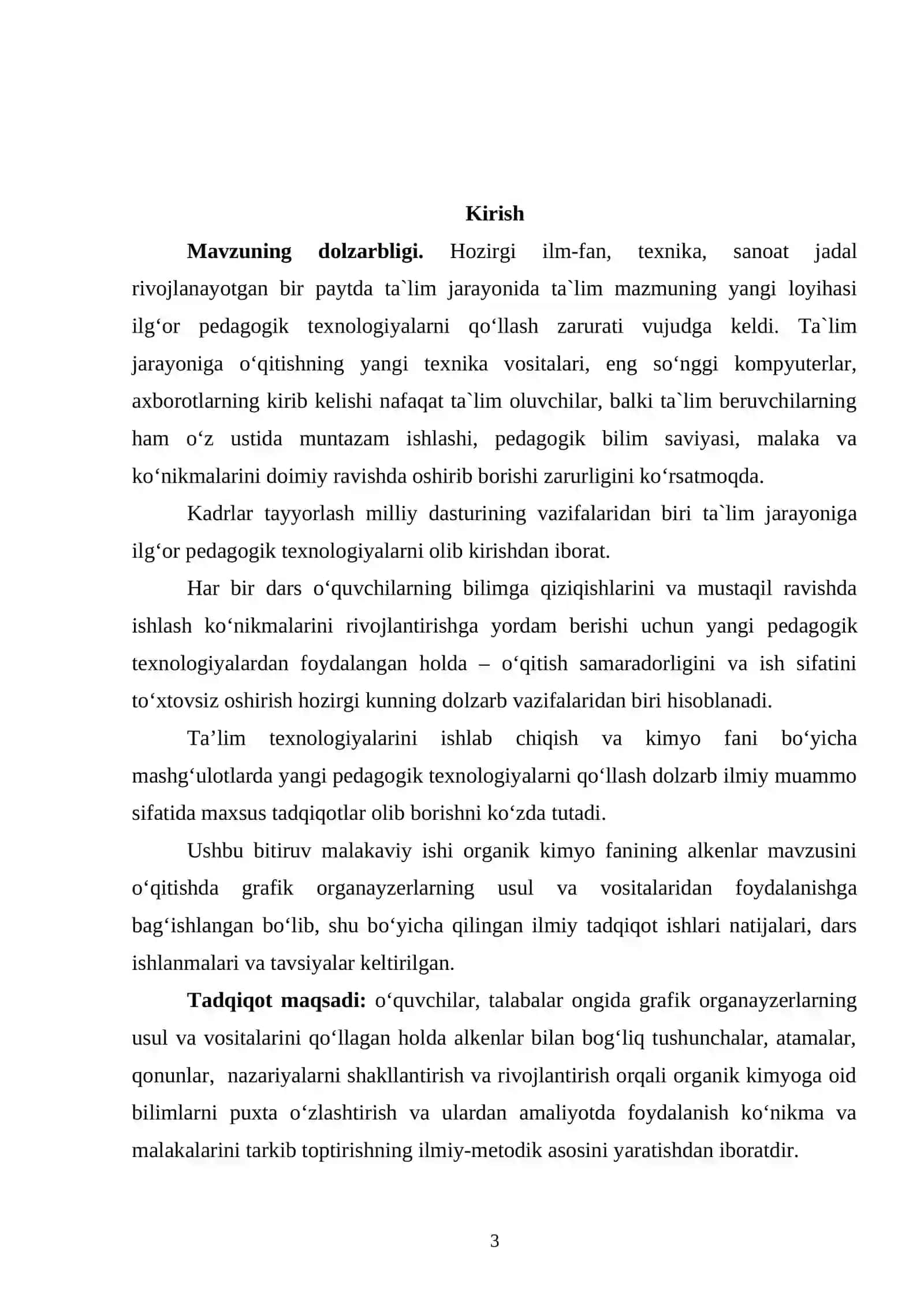 Alkenlar mavzusini o‘qitishda grafik organayzerlardan foydalanish texnikasi 3