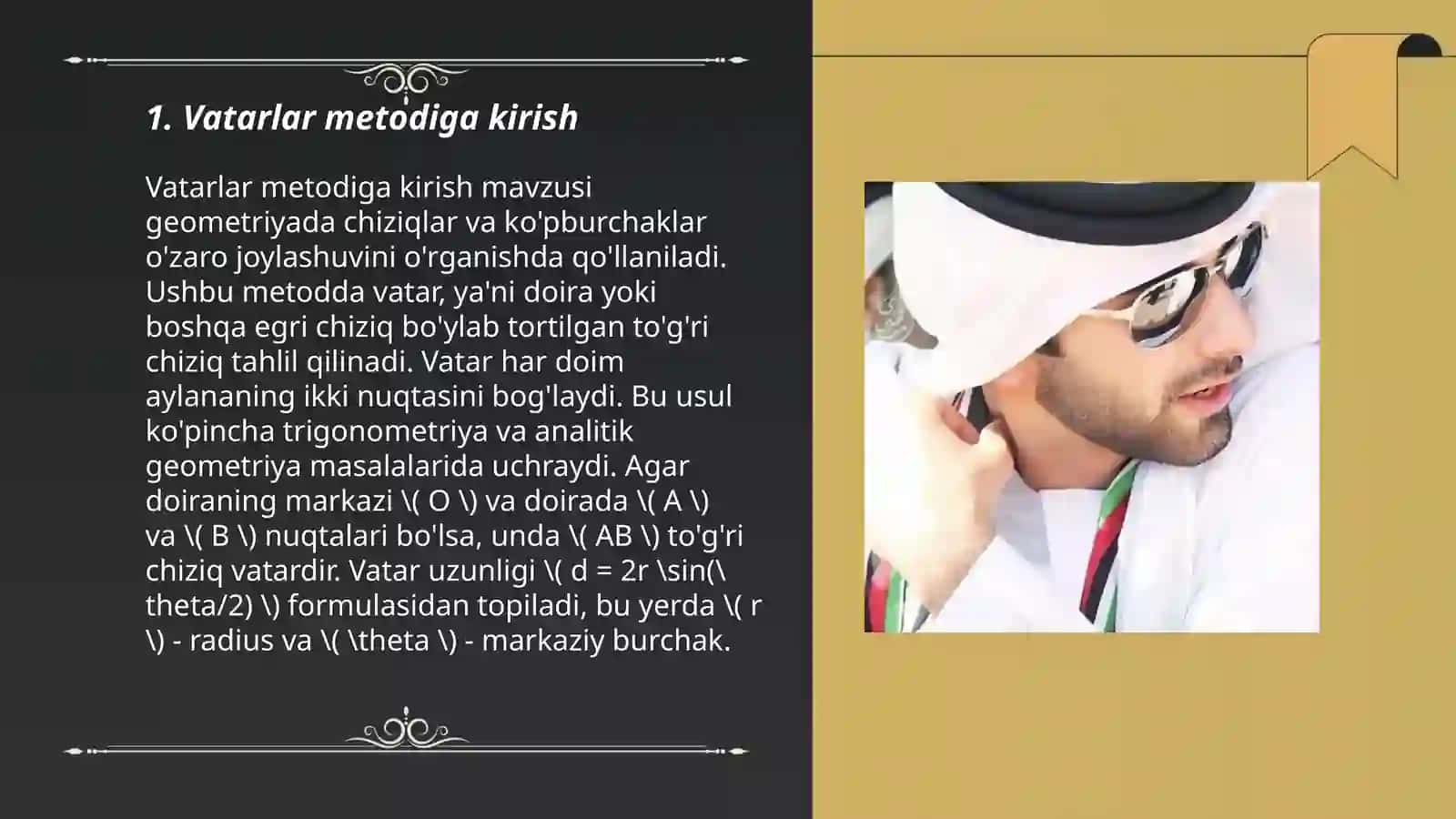 Vatarlar metodi 3