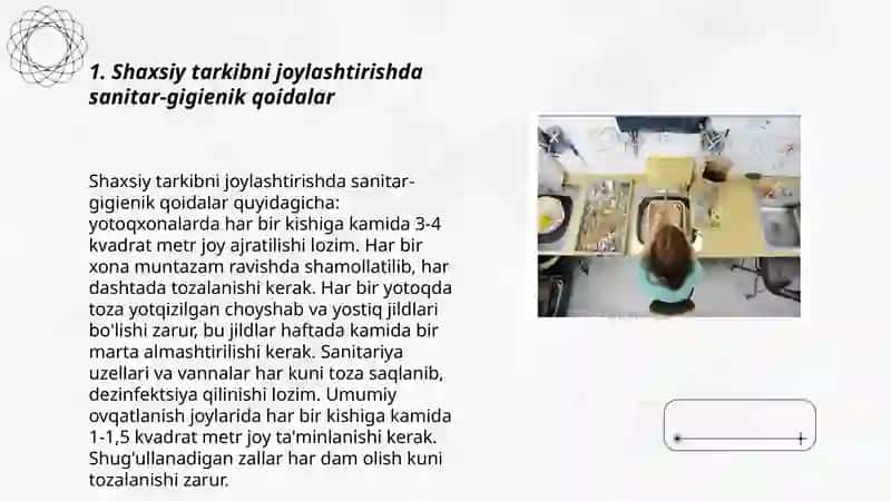 Shaxsiy tarkibni statsionar va dala sharoitida joylashtirishga bôlgan sanitar gigienik talablar 3
