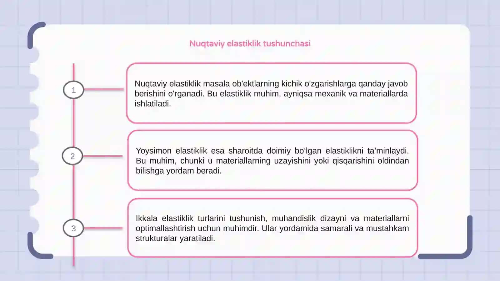 Nuktaviy va yoysimon elastiklik 3