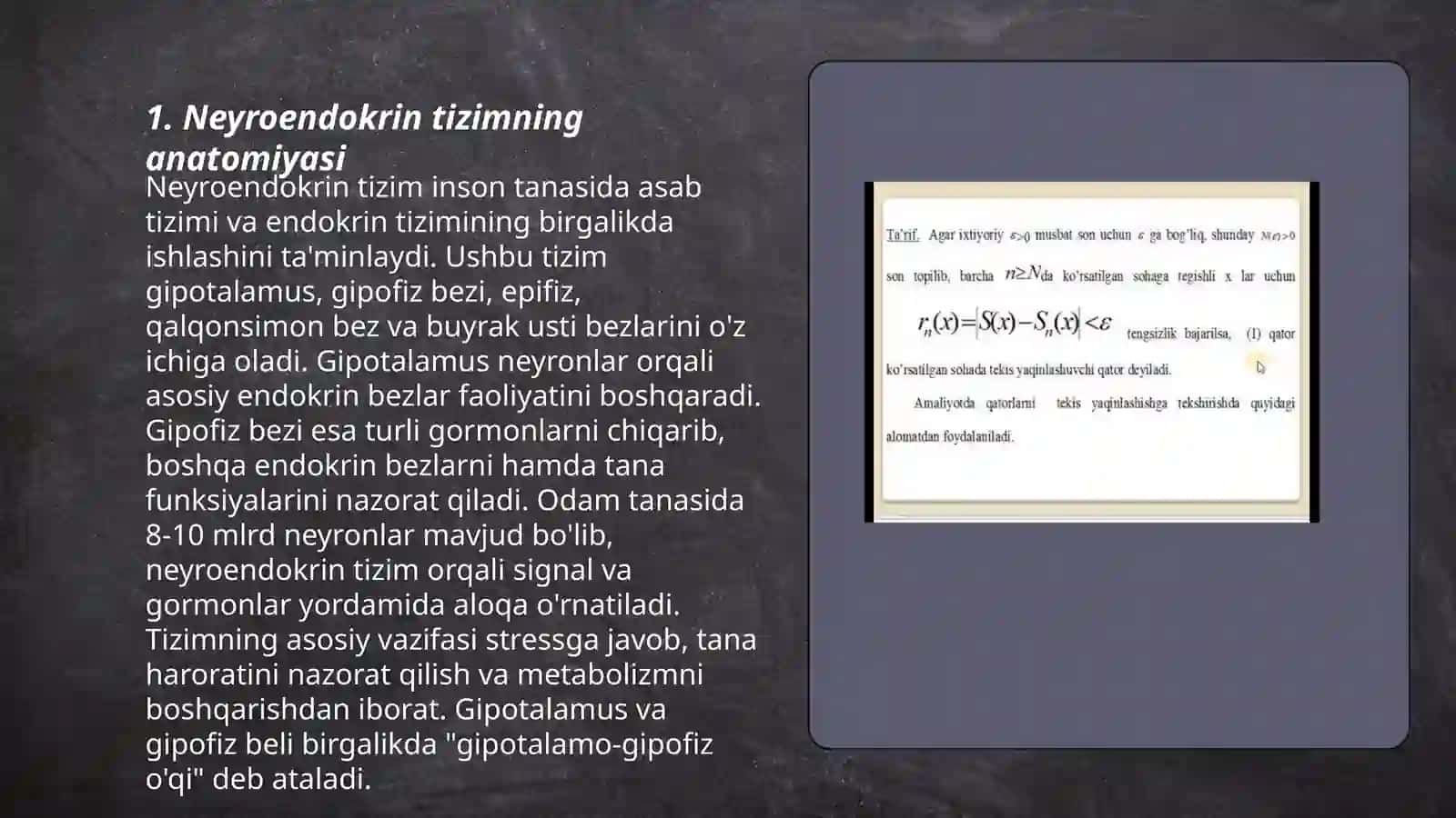 Neyroendokring tizimning struktur funksional tavsifi 3