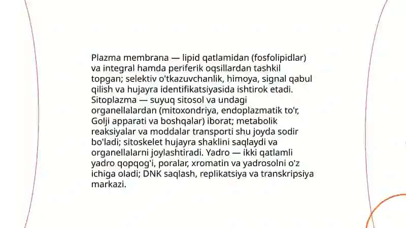 Odam tanasi qismlari tuzilishi va vazifalari 3