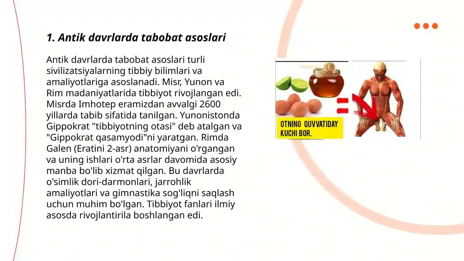 Antik davrlarda tabobat asoslari 3