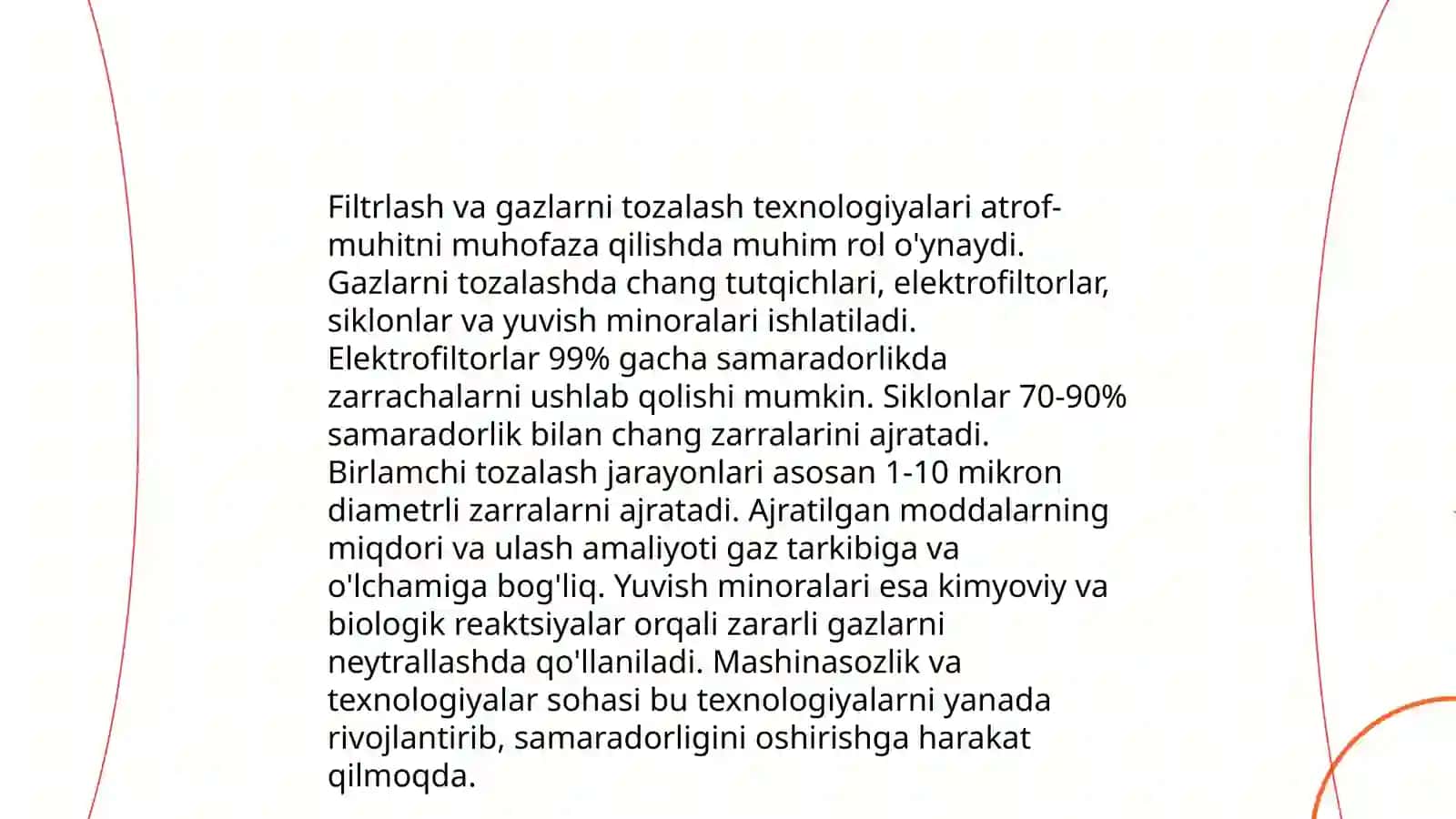 Filtrlash va gazlar muitida tozalsh usullari 3