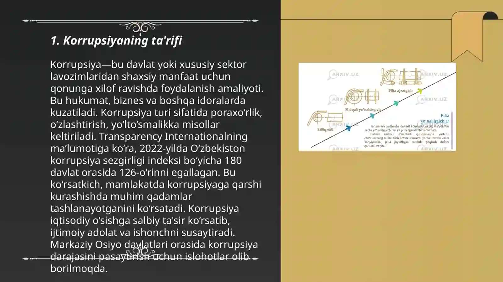 Karrupsiyaning shakllari va karrupsiyaning turlari 3