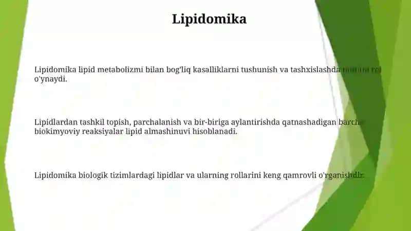 Lipidlar almashinuvi 3