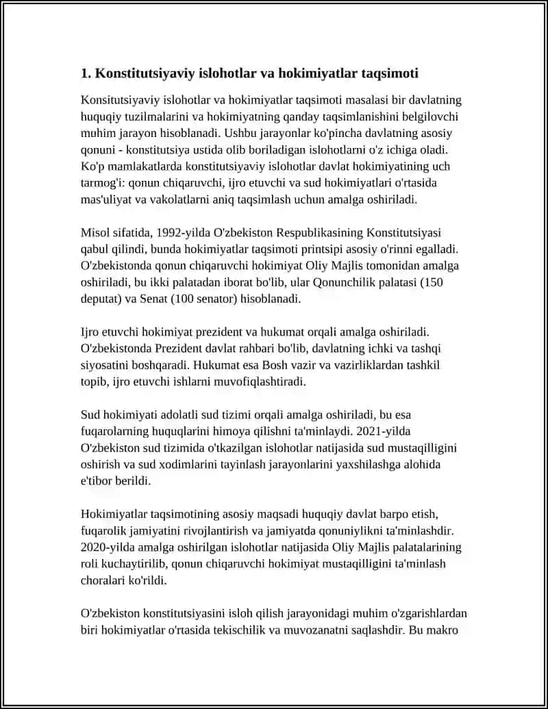 MUSTAQILLIK YILLARIDA DAVLAT BOSHQARUVI TIZIMIDA AMALGA OSHIRILGAN ISLOHOTLAR 3