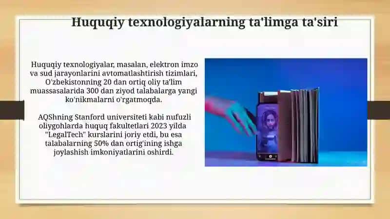 Legal techning Huquqshunoslik talimiga tasiri 3