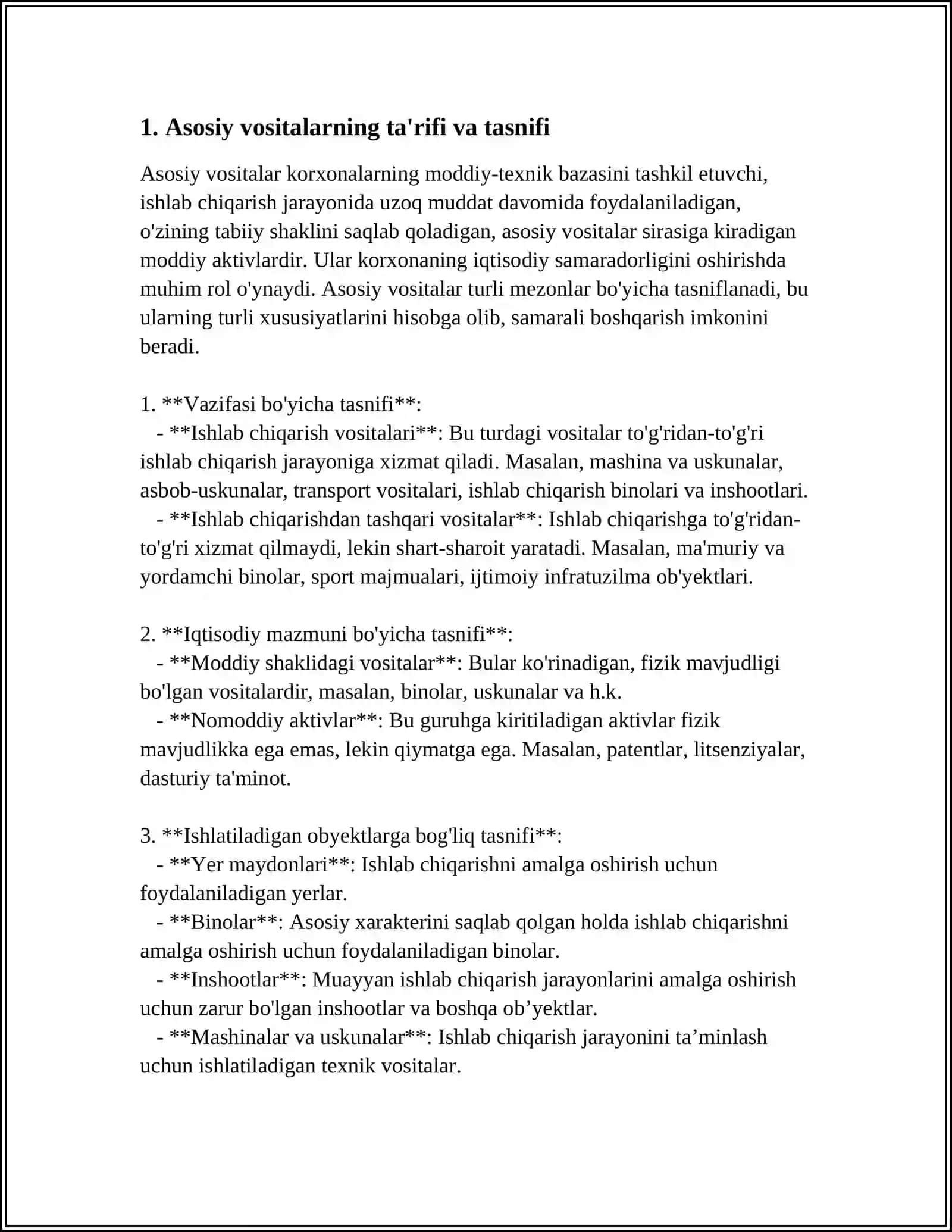 ASOSIY VOSITALARNI KEYINGI BAHOLASHLAR 3