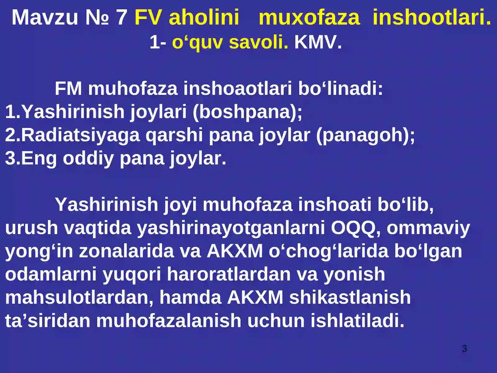 Favqulotda vaziyatlardaaholinimuhofaza inshootlari 3