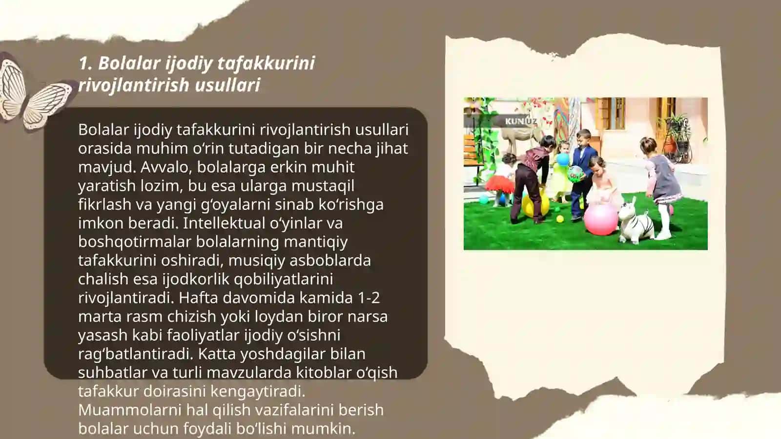 Maktabgacha ta'limda bolalarni ijodiy faoliyatini tashkil qilish texnologiyasi 3
