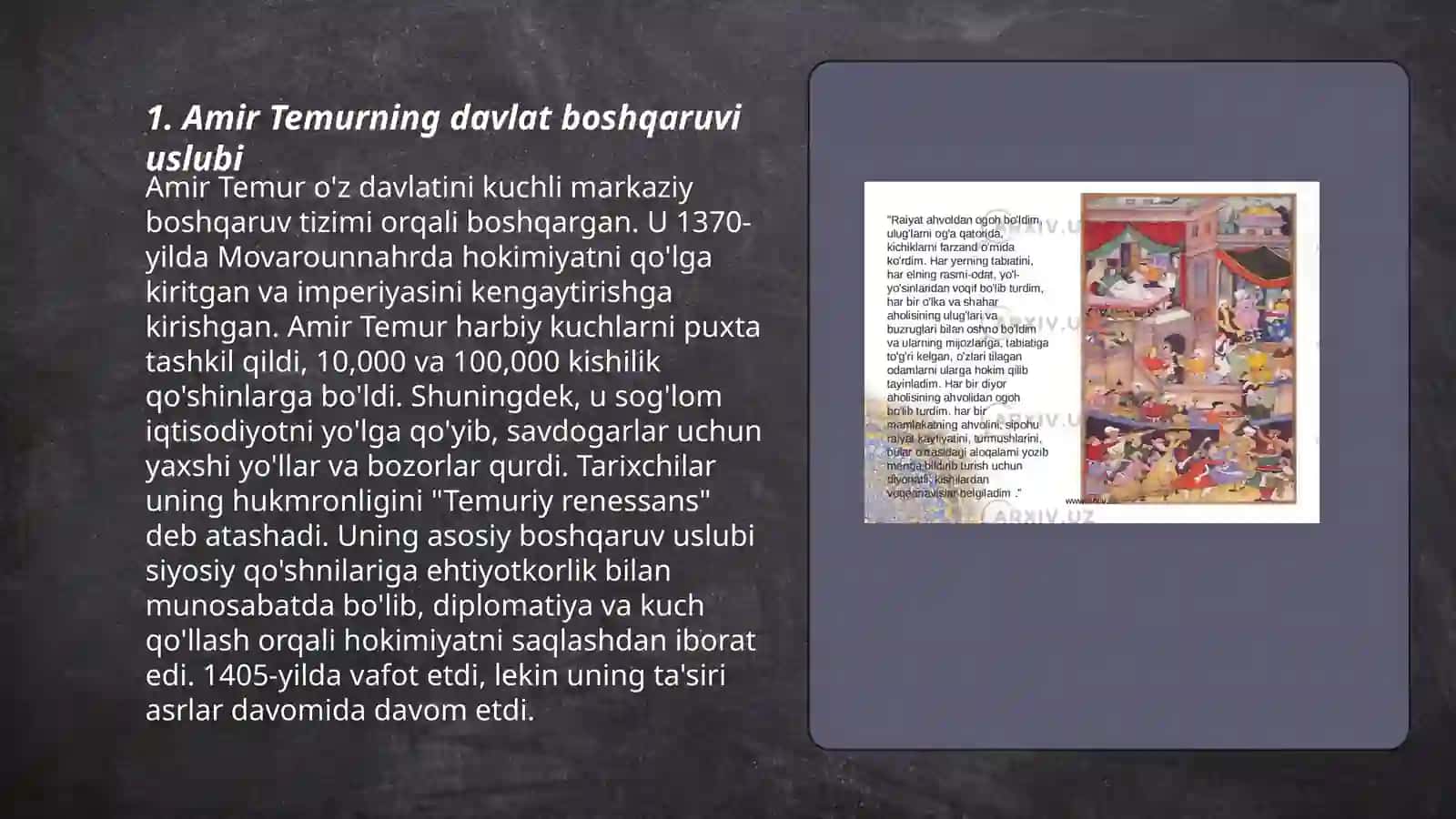 Amir Temur buyuk davlat arbobi 3