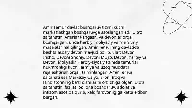 Temuriylar davrida davlat boshqaruvi 3