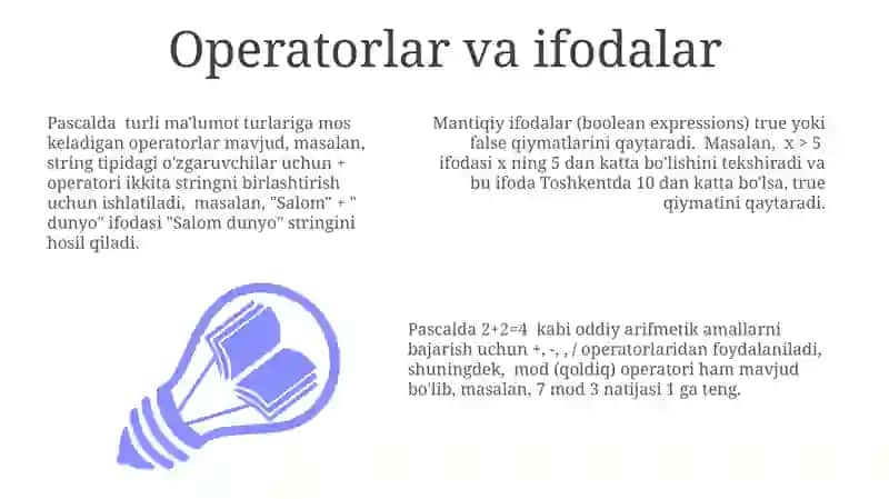 Paskal dasturlash tilida sodda masalalarni dasturlash 3