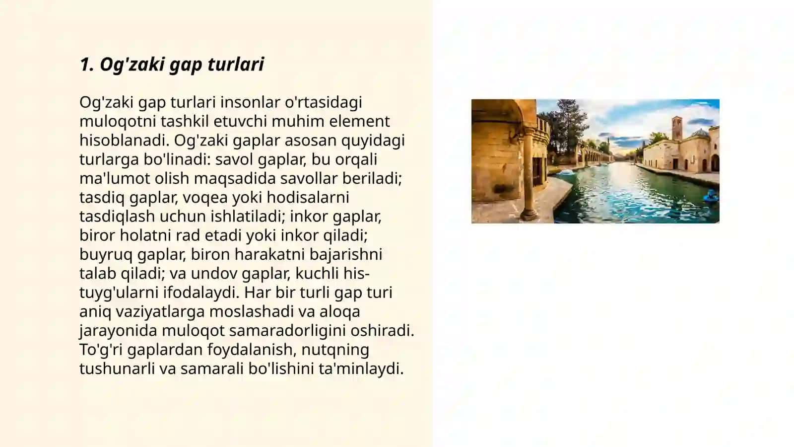 Og'zaki gap turlari 3