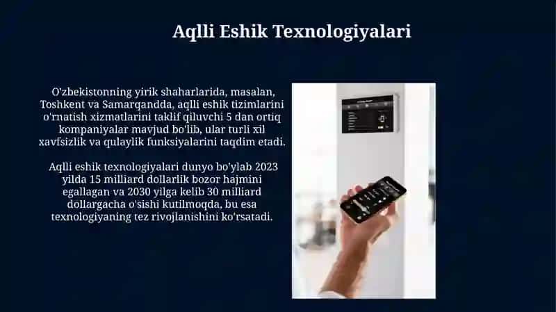 Aqlli Eshik Texnologiyalari 3