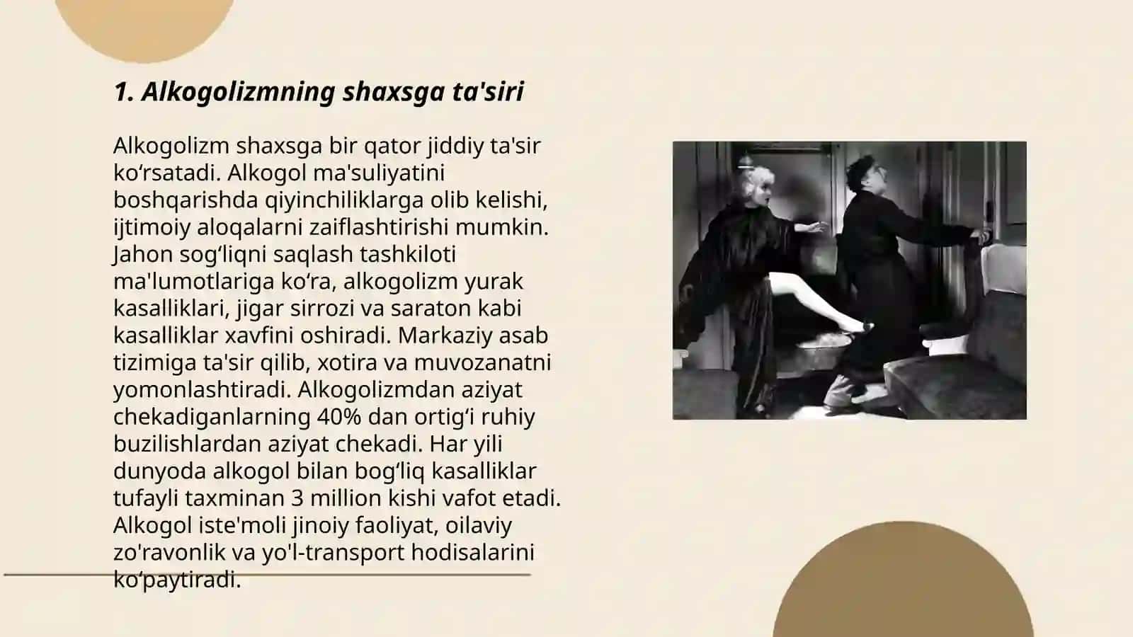 Alkogolizmda shaxs tuzilishidagi oʻzgarishlar 3