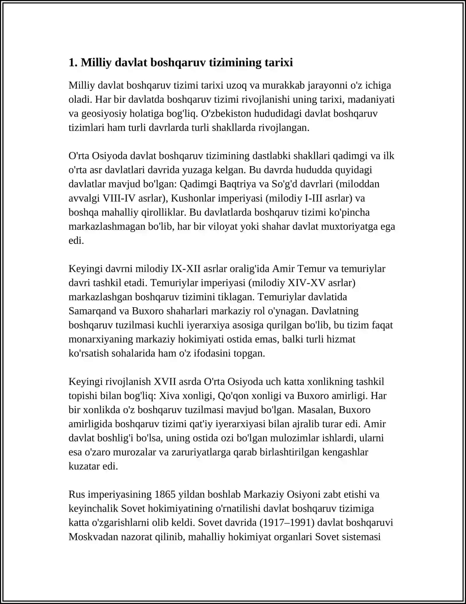 MILLIY DAVLAT BOSHQARUV HOKIMIYATI TIZIMINING SHAKLLANTIRILISHI 3