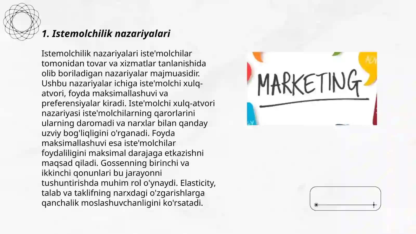 Istemolchilik nazariyalari 3