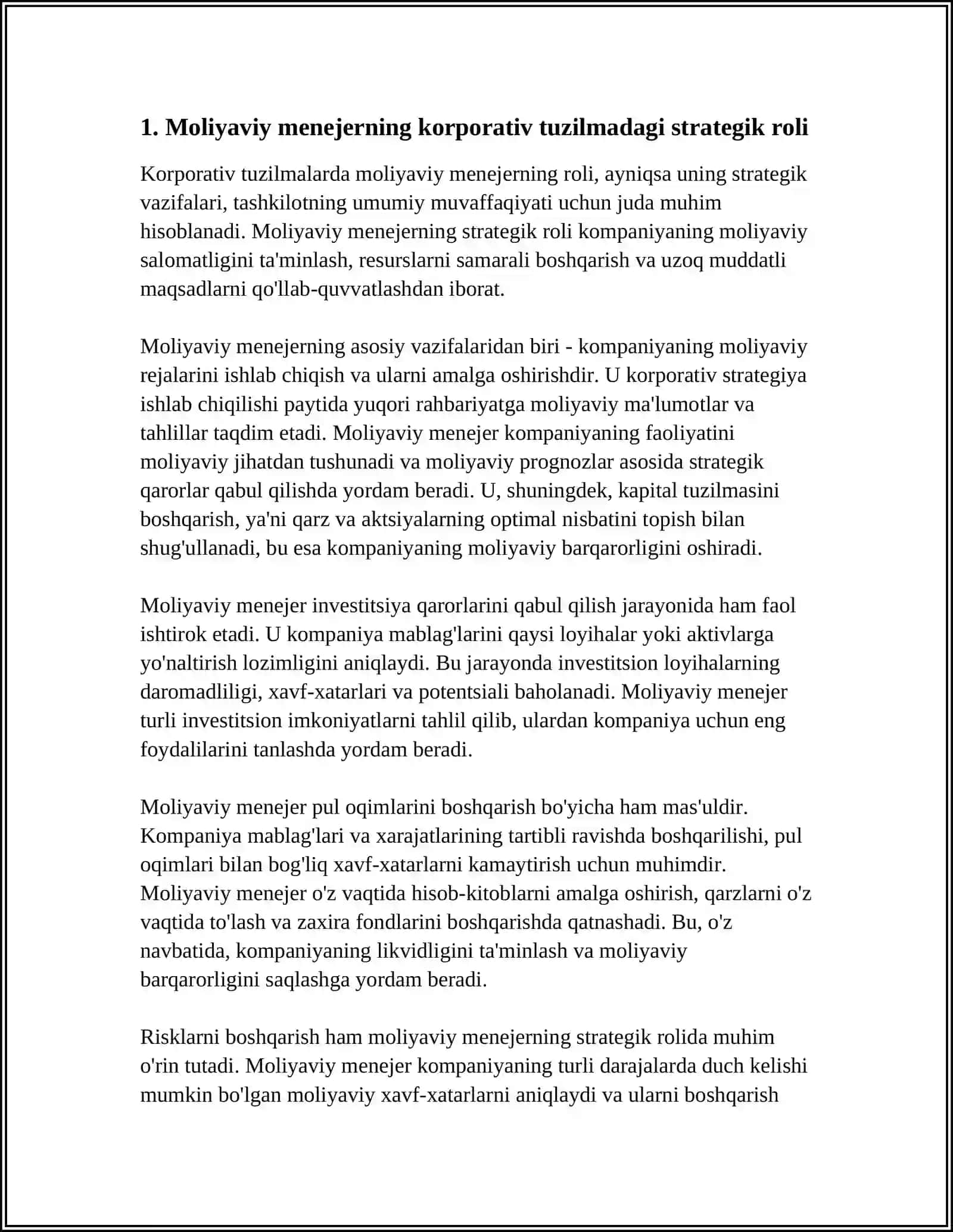 KORPORATIV TUZILMALARDA MOLIYAVIY MENEJERNING ROLI 3