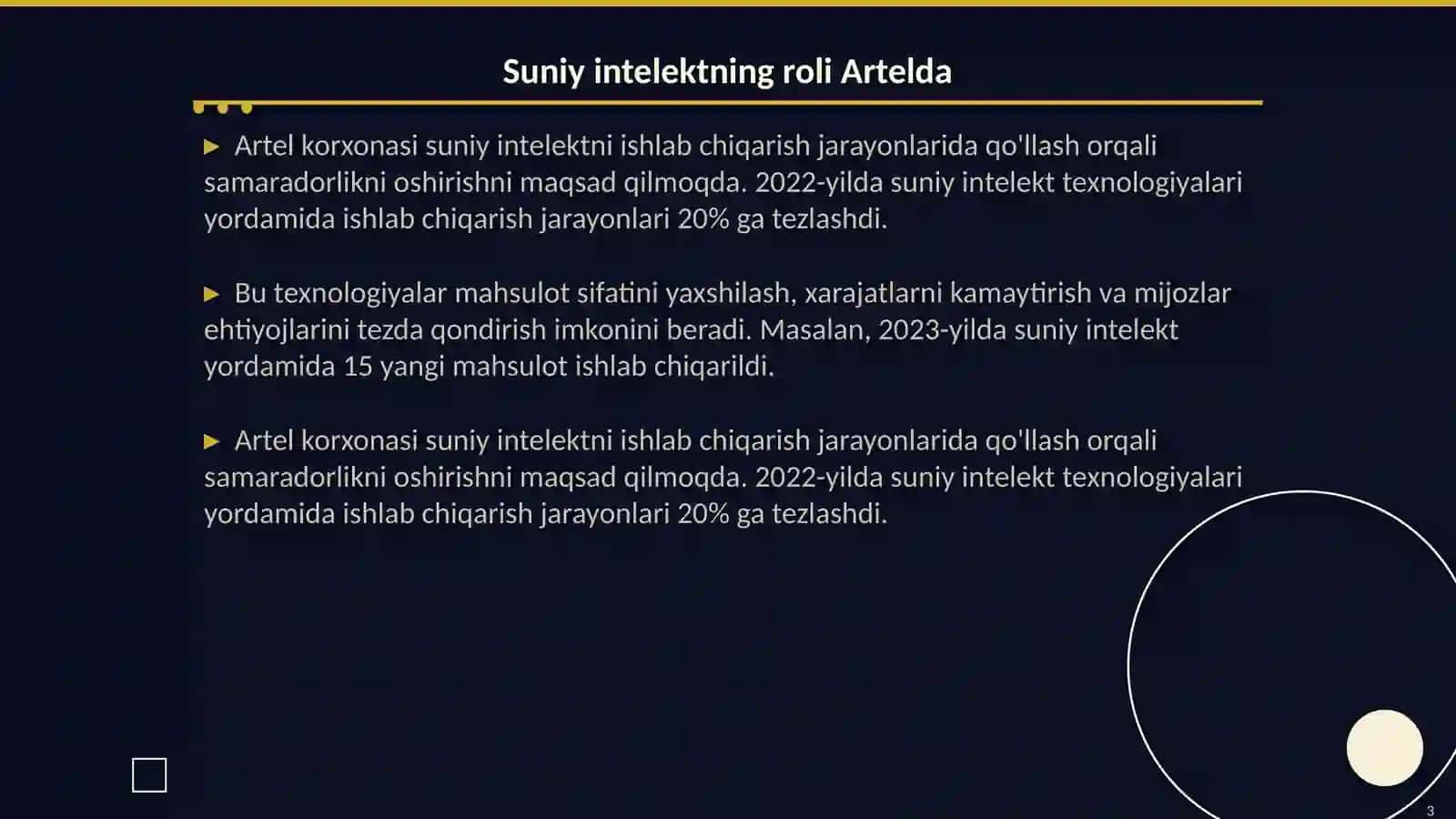 Artel korxonasida suniy intelektni joriy etish sharoitida strategik boshqaruv 3