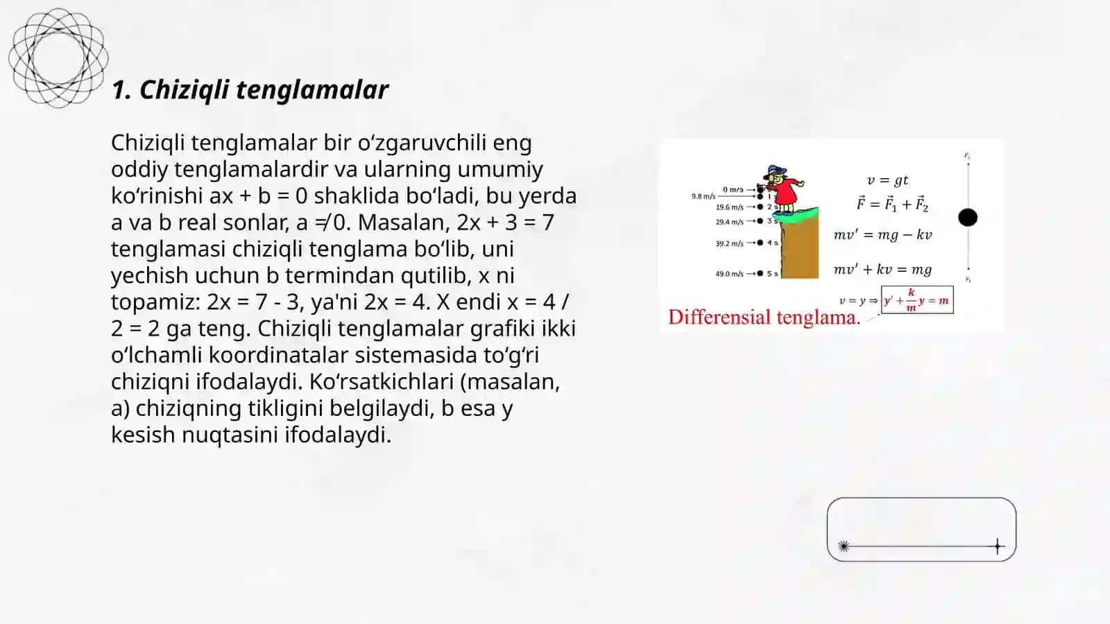 Chiziqli tenglamalar 3