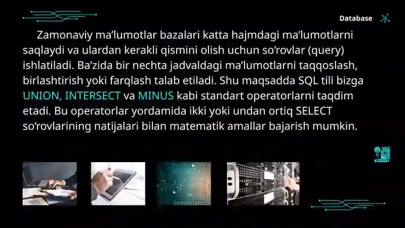 SQL tili va so‘rovlar haqida qisqacha ma’lumot 3