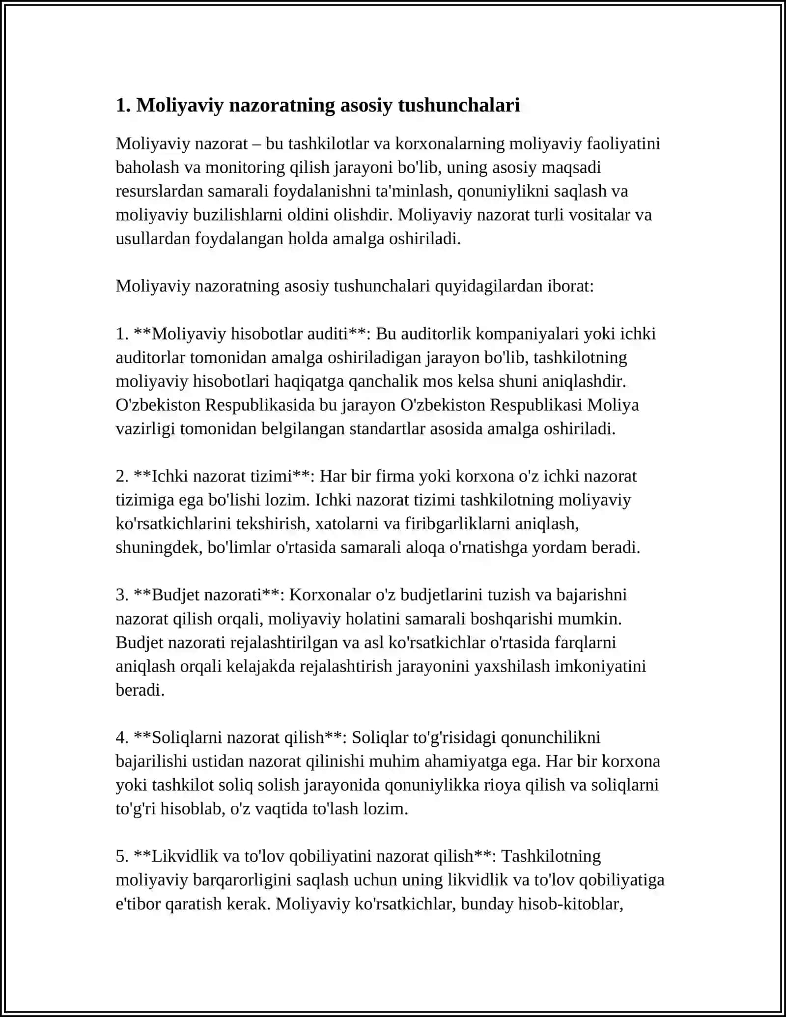 Moliyaviy nazoratni amalga oshiruvchi organlar 3