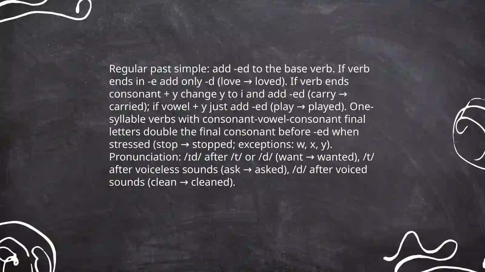Past Simple 3