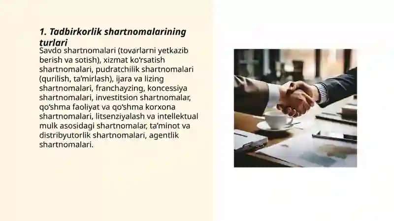 Tadbirkorlik shartnomalari 3