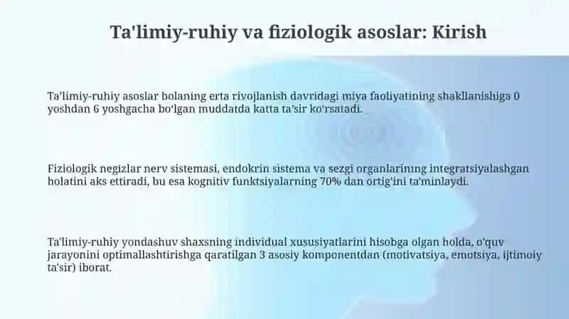 Aqliy tarbiyaning ruhiy va fiziologik asoslari 3