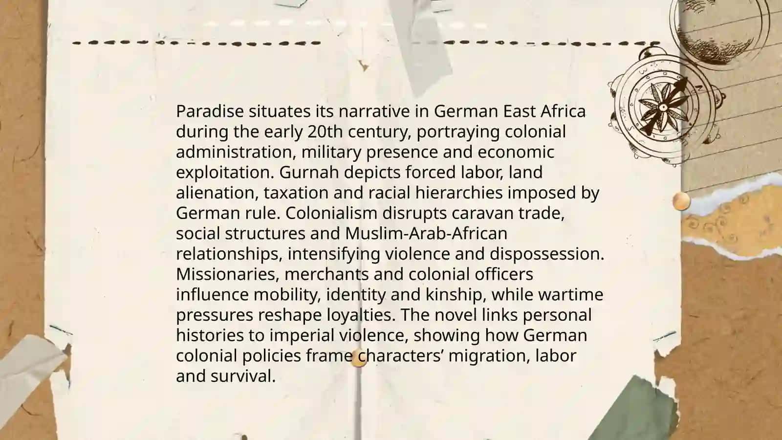 Abdurazak Gurnah's Paradise novel 3