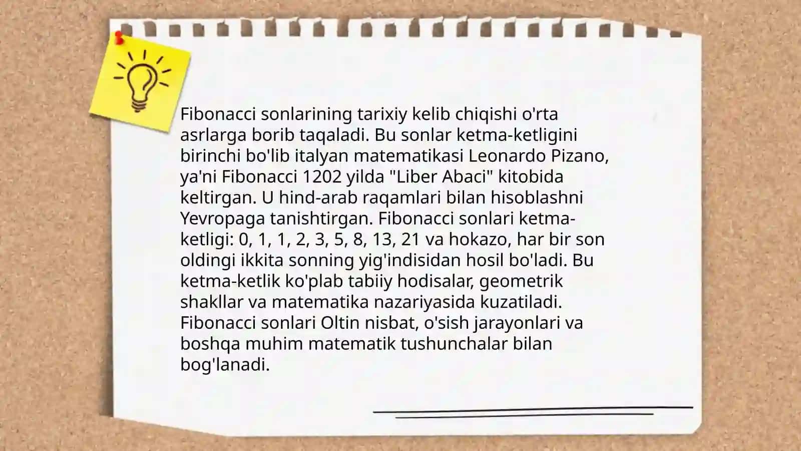 Fibonachi sonlari 3
