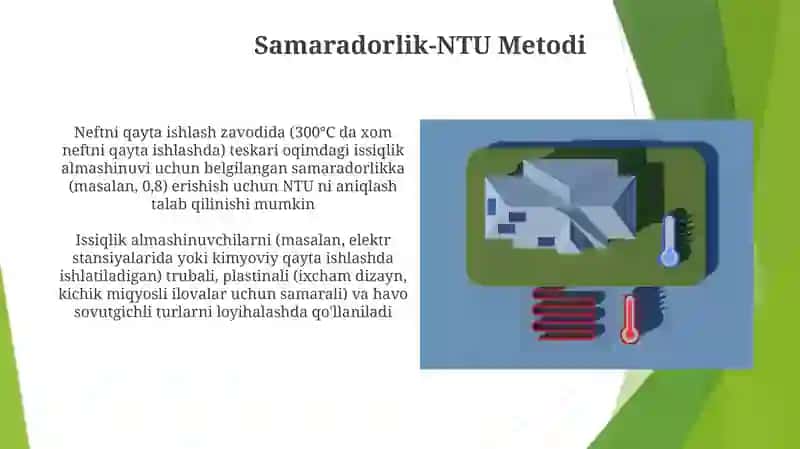 Issiqlik almashinish qurilmalari va isobi 3